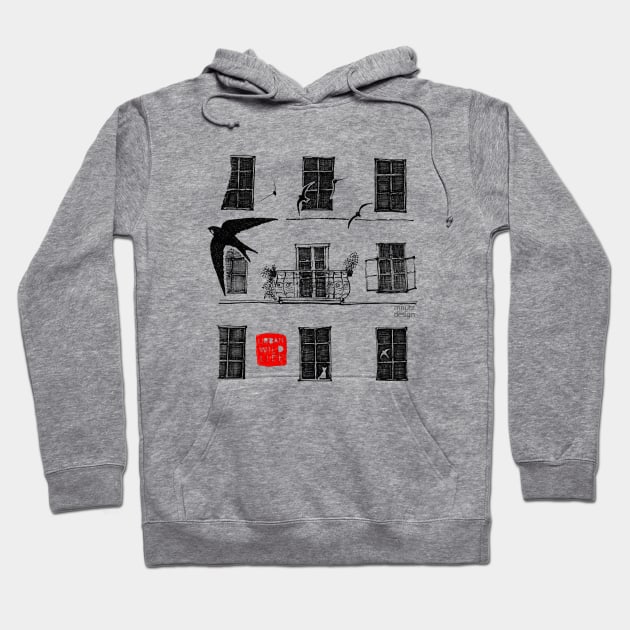 Urban Wildlife - Swift Hoodie by mnutz